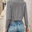 Button Up Long Sleeve Cardigan - Korvel