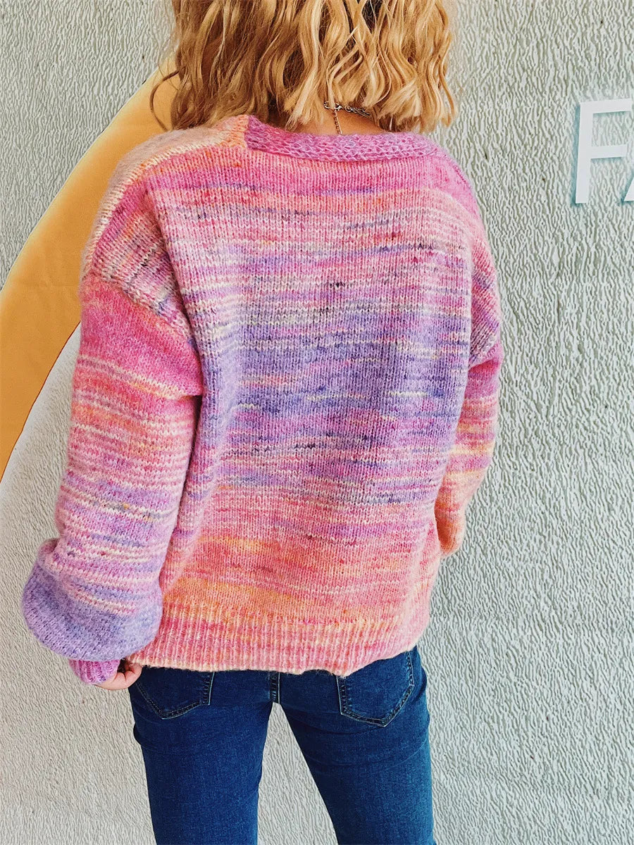 Button Up Long Sleeve Cardigan - Korvel