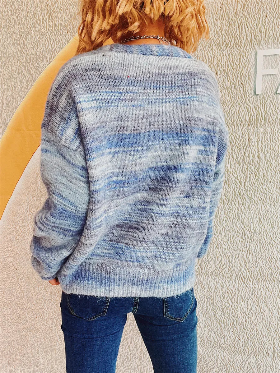 Button Up Long Sleeve Cardigan - Korvel