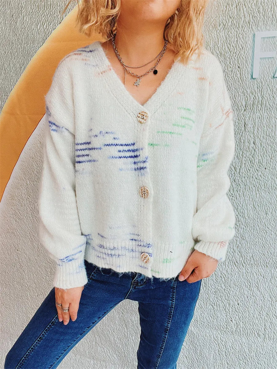 Button Up Long Sleeve Cardigan - Korvel