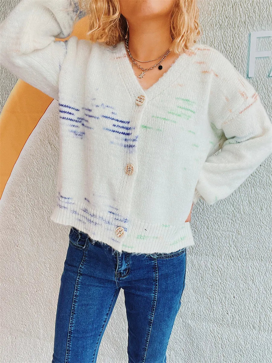 Button Up Long Sleeve Cardigan - Korvel