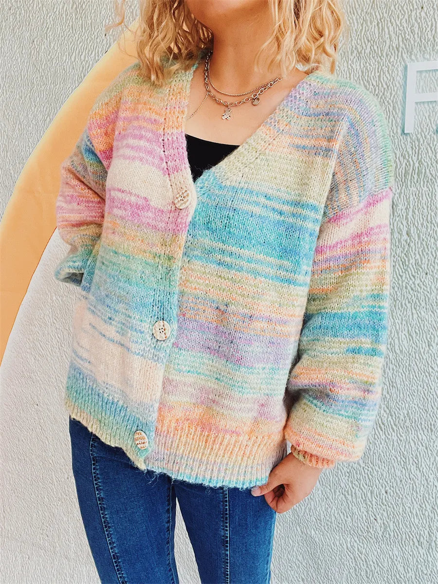 Button Up Long Sleeve Cardigan - Korvel
