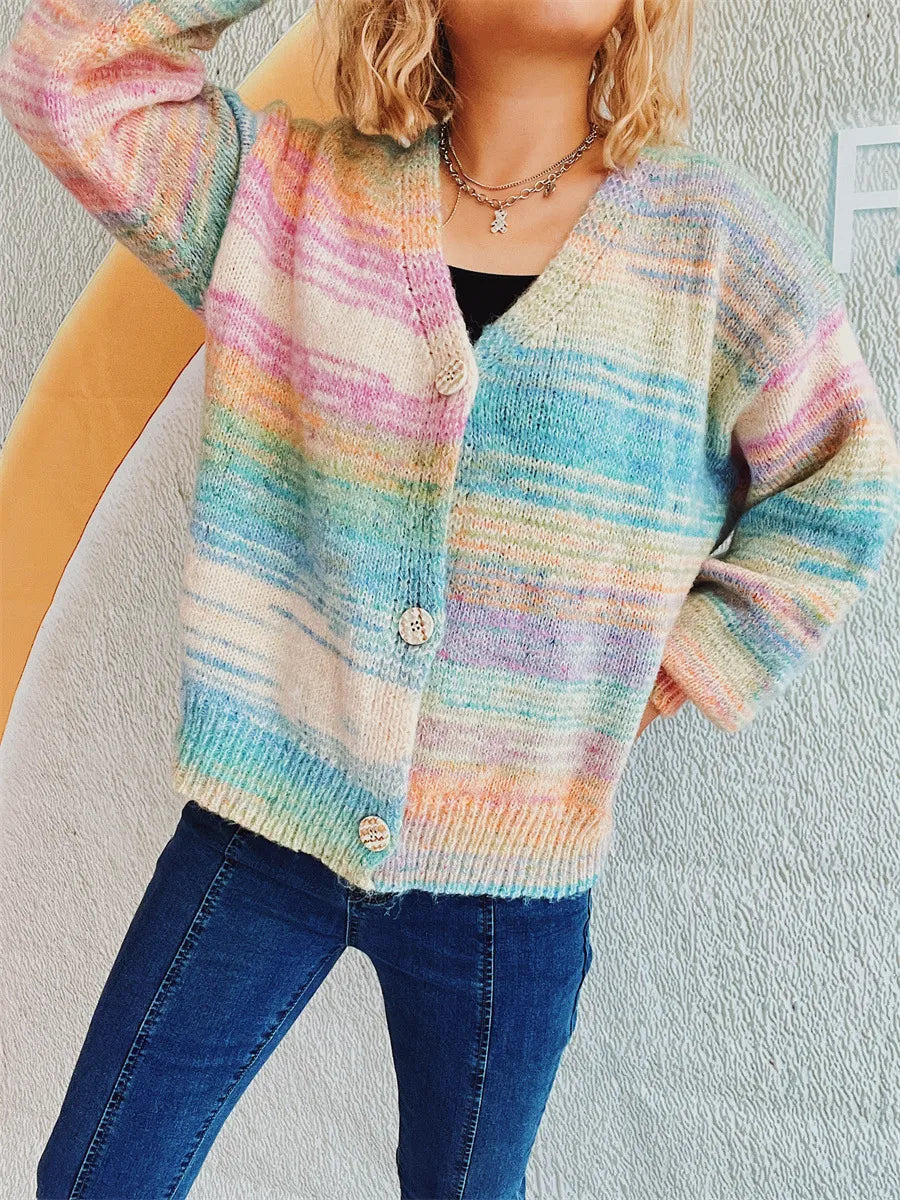 Button Up Long Sleeve Cardigan - Korvel