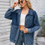 Button Up Long Sleeve Denim Jacket - Korvel