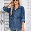Button Up Long Sleeve Denim Jacket - Korvel
