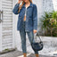 Button Up Long Sleeve Denim Jacket - Korvel