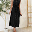 Robe midi sans manches à boutons élégante