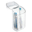Support de brosse à dents iDesign Rain - Organisateur de salle de bain transparent