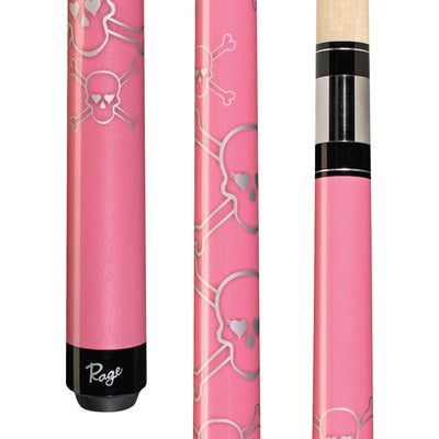 Vibrant Cotton Candy Skull Cue Stick for Enthusiasts - Korvel