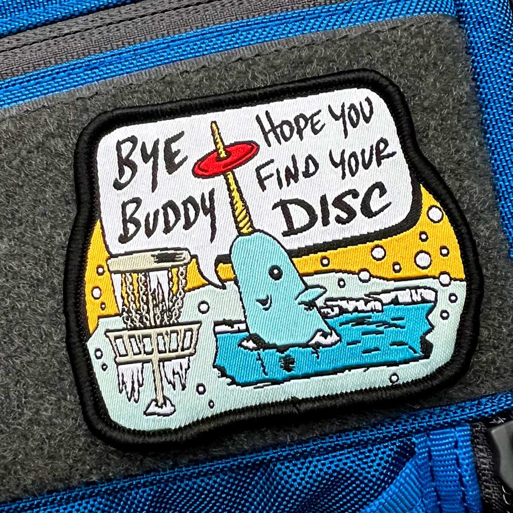 Parche de Disc Golf Bye Buddy - Con Velcro