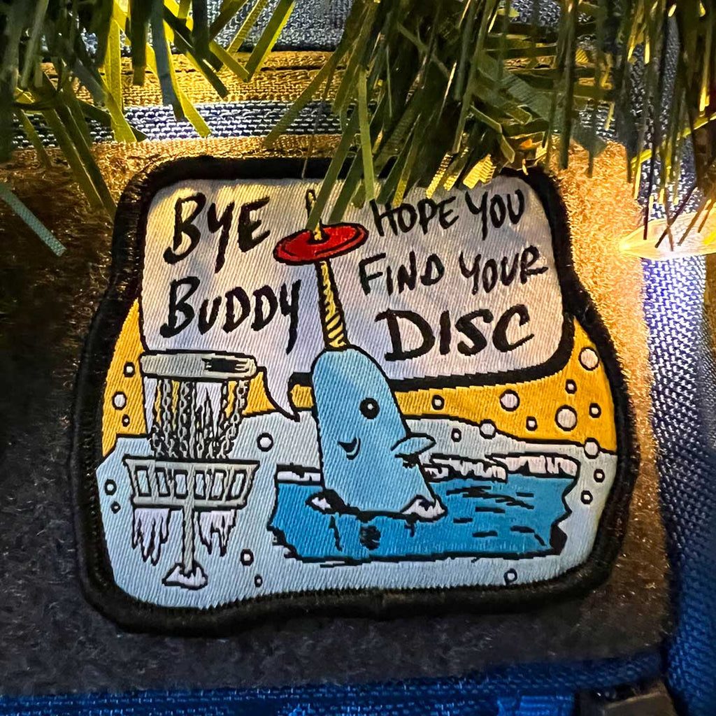 Parche de Disc Golf Bye Buddy - Con Velcro