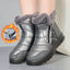 Winter Plush Snow Boots with Side Zipper for Women