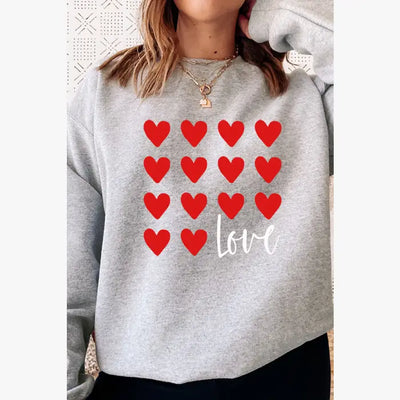 Love Hearts Cozy Sweatshirt
