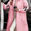Hooded Long Windbreaker Jacket with Pockets for Women