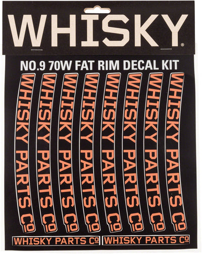 Kit de Calcomanías para Llantas WHISKY 70w - Naranja para 2 Llantas