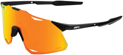 100% Hypercraft Sunglasses - Matte Black HiPER Red Lens