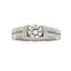 Genuine Cubic Zirconium Sterling Silver Engagement Ring