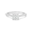 Anillo de Compromiso Solitario con Diamante Creado en Laboratorio en Oro Blanco de 14K con Garra de