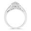 Anillo de Compromiso de Diamante Blanco Genuino de 0.25 Quilates en Oro Blanco de 14K
