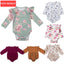Ensemble Combinaison à Manches Longues en Papillon pour Filles Tout-Petits