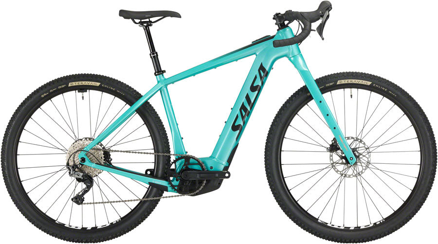 Vélo Électrique Salsa Tributary GRX 600 - Aluminium Teal Moyen 29"