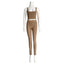 Conjunto de Top Corto y Leggings de Gimnasio Premium