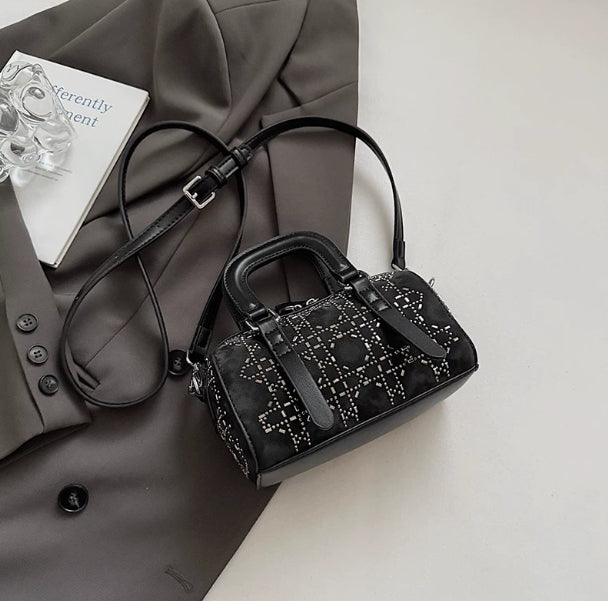 Bolsa Tote Cilíndrica Minimalista Estilo Coreano