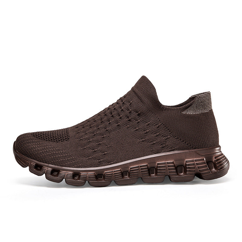 Slip-On Plus Size Women's Flying Woven Sneakers