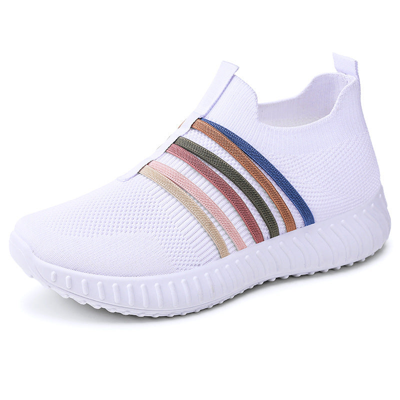 Women's Breathable Mesh Casual Flats - Plus Size Soft Bottom Pumps