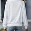 Chaqueta blanca con cremallera y cuello para mujer versátil