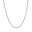 Cadena de Cuerda Cortada de Diamante de Oro Blanco de 14k de 2.25 mm