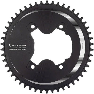 Plato de cadena Wolf Tooth Aero 110 BCD asimétrico - 50t para la serie Shimano GRX 800
