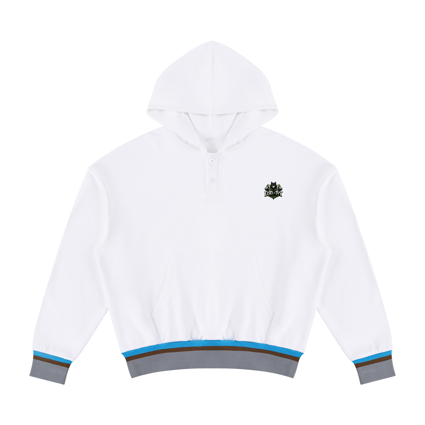 Loki & Ivy Unisex Oversized Color Block Boxy Hoodie