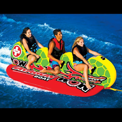 WOW Watersports Dragon Boat 3-Person Towable Water Tube