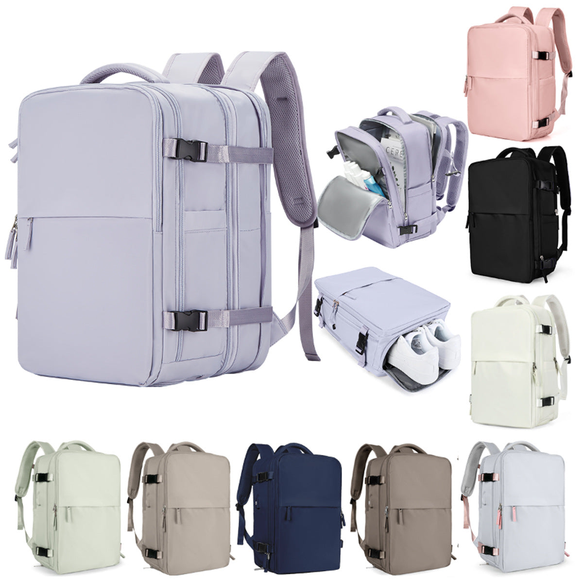 Mochila Expandible Premium para Viajes y Negocios