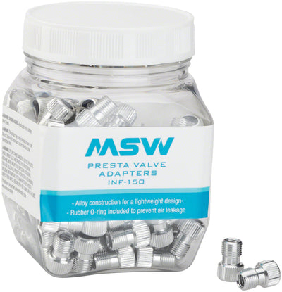 MSW Presta to Schrader Valve Adapter - Jar of 150