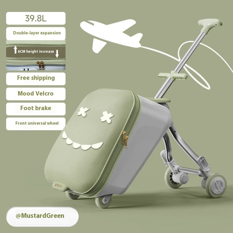 Maleta Trolley para Niños con Asiento y Rodante