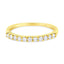 Bague en or jaune 10K avec diamants certifiés IGI de 1/4 Cttw - Taille 7