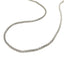 Chaîne en argent sterling 2,5 mm plaquée rhodium style popcorn