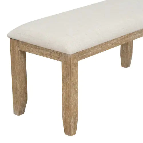 Conjunto de Mesa de Comedor Rústico TREXM para 6