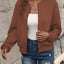 Veste Bomber à Fermeture Éclair Texturée