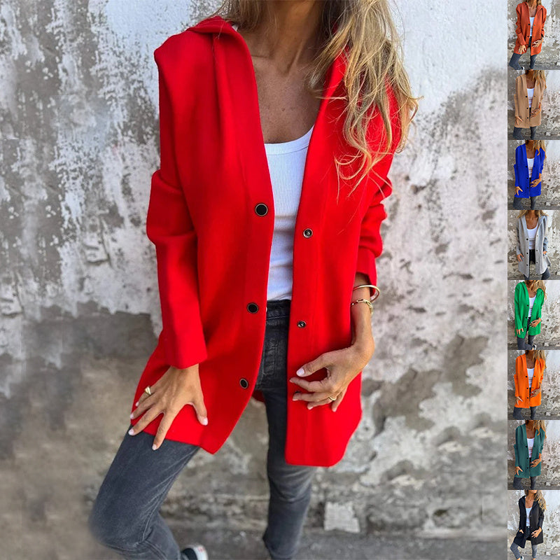 Cárdigan con Capucha Casual - Chaqueta de Mujer Estilosa y Cómoda