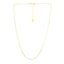 14k Yellow Gold Adjustable Snake Chain - 0.85mm