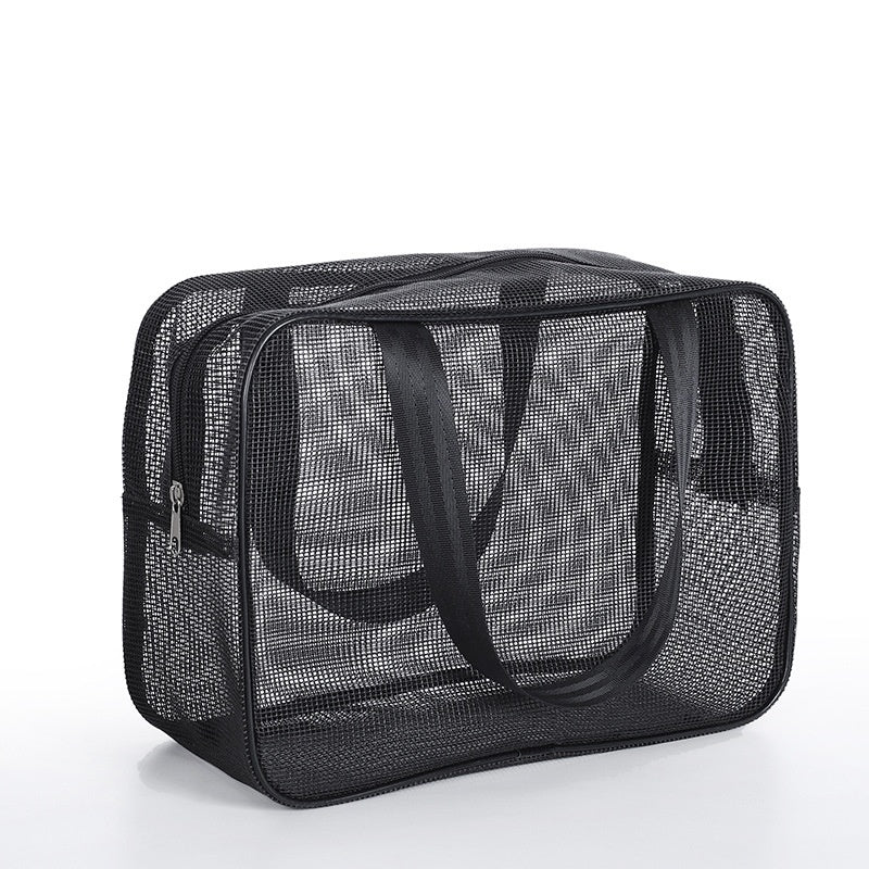 Trousse de toilette en maille pour hommes pour le stockage des articles de bain