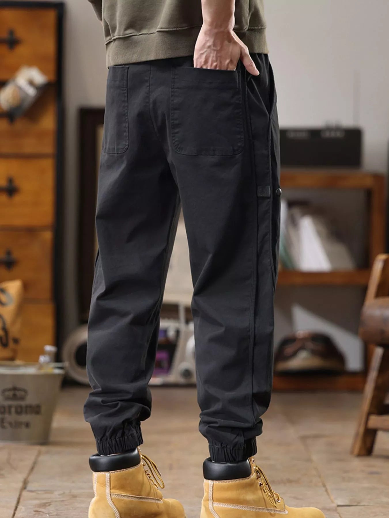 Men's Plus Size Drawstring Jogger Pants