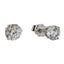 Pendientes de diamante natural de 1.00ct en oro blanco de 14KT