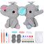 Elephant Crochet Kit for Beginners - DIY Knitting Supplies