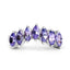 Anillo de Compromiso de Plata Esterlina con Tanzanita Genuina de 1.68 Quilates