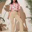 Full Size High-Waist Flare Active Pants