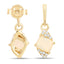 Boucles d'oreilles en opale éthiopienne et diamants blancs de 0,57 carat